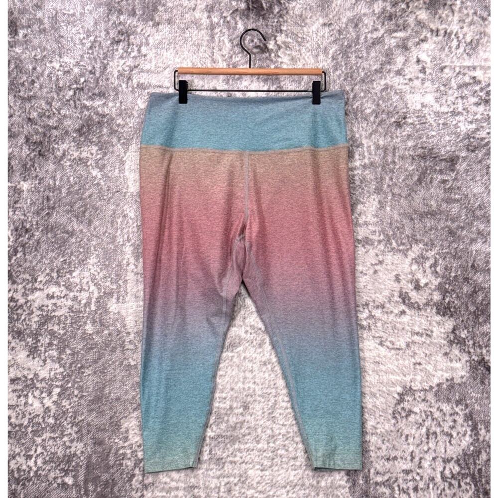 Beyond Yoga Leggings 2X Womens Spacedye Prismatic Gradient High Rise Crop